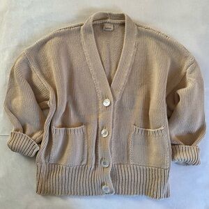 Babaa Cream Women's Cardigan Sweater